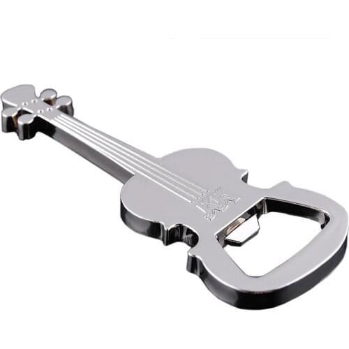Gift Zinc Alloy beer guitar bottle opener bottle opener keychain keyring key chain key ring