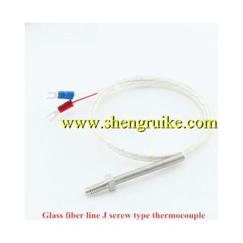 Glass fiber linescrew thermocouple M6 thread temperature sensor probe