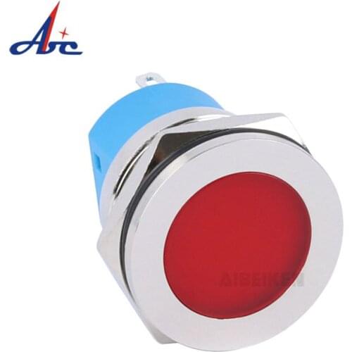 22mm Panel Mounting LED Pilot Light Indicator Lamp For Red Green Blue White Yellow Color