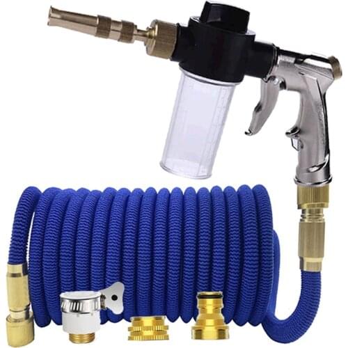 Telescopic Magic Hose hose High Pressure car Wash Hose adjustable Spray Hose Household Garden Watering Hose Cleaning Water Gun