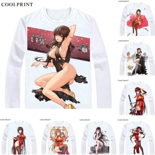 DSR-50 Game T Shirt Girls Frontline Girls' Doujinshi Anime Custom T-shirt Casual Vintage Print Long Sleeve TShirts