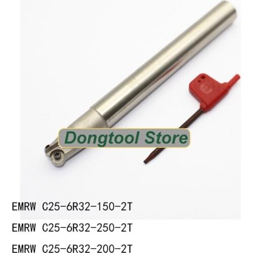 1pc EMRW C25 6R32 150mm 200mm 250mm long milling cutter of cnc lathe turning tools for endmill holder without blade