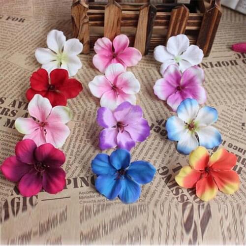100PCS,5CM Head,Multicolor Artificial Silk Hydrangea Heads,Fake Flower Petals,Floral Arrangements Bouquet Decoration Supplies