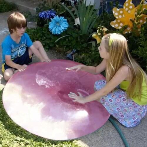 31 inch Giant Water Bubble Ball Soft Rubber Transparent Water-Filled Bubble Ball for Kids Tear-Resistant Durable Outdoor Balls