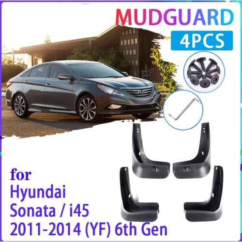 4 PCS Car Mud Flaps for Hyundai Sonata i45 YF 2011 2012 2013 2014 Mudguard Splash Guards Fender Mudflaps Auto Accessories