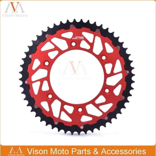45T 47T 48T 49T 50T 51T 52T Rear Chain Sprocket Steel and Aluminum For CR125R CR250R CRF230F CRF250R CRF450R Dirt Bike Motocross