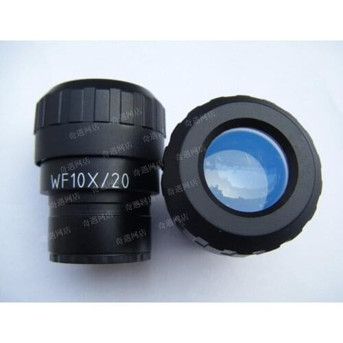 WF10X 20mm Biological or Stereo Microscope Adjustable Wide Angle Eyepiece Lens with Mounting Size 30mm