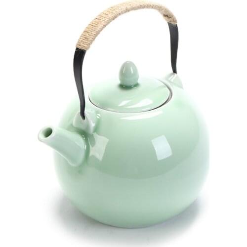 Chinese Style Celadon Large Teapot Kettle Teapot Ceramic Pot Kettle Household Pot pitcher tea pitcher spout lid