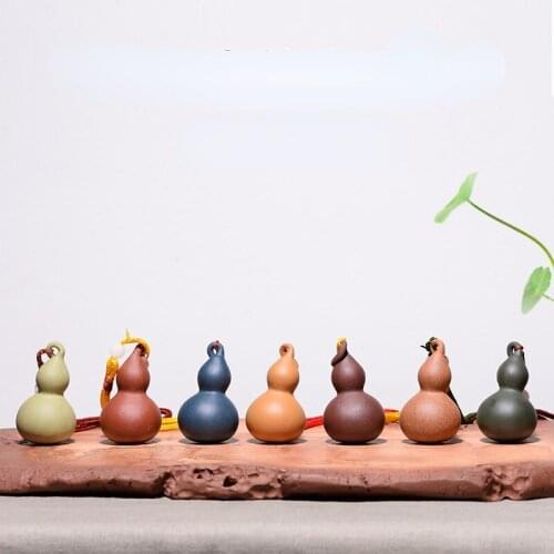 Purple Sand Tea Gourd Simulated Fruit and Vegetable Sculpture Tea Set Ornament Customization of Tea Ceremony Crafts