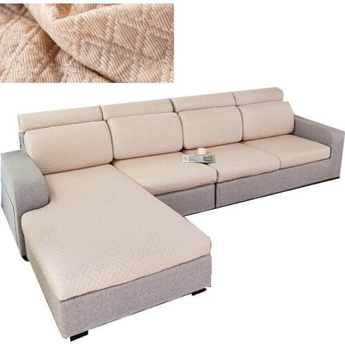 Solid color Customized 1/2/3/4 Sofa Cover for Seats and Back cushions L shape corner sofa fundas para sofás extra size lugares