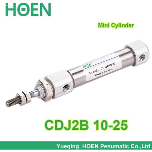 FREE SHIPPING SMC Type Cylinder CDJ2B10-25 10-25 10*25 10mm Bore 25m Stroke Mini Pneumatic Air Cylinders 10-25 mm CDJ2B10*25