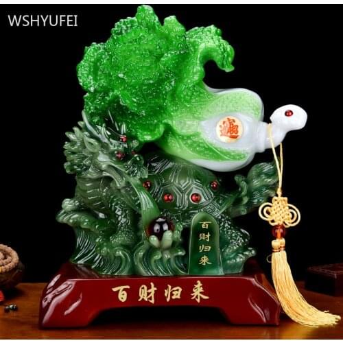 Feng Shui Resin Sculpture Decoration Home Wine Cabinet Lucky Fortune Ornaments Study Bogu Frame Auspicious Decor Accessories