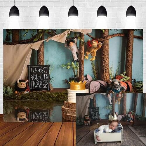Newborn Photography Background Wooden Tree Baby Shower Birthday Party Photo Background Backdrop Photocall Photo Studio