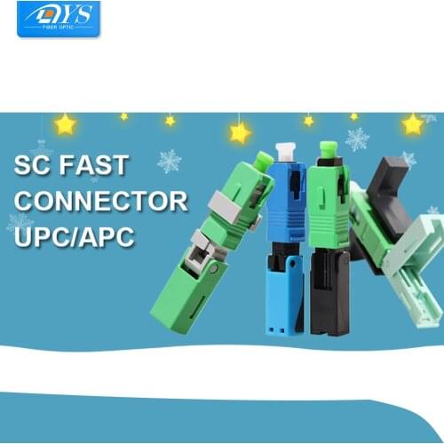 FTTH SC APC Optical fiber covered wire SC UPC quick connector FTTH Fiber Optic Rapid Connector SC Embedded Connectors