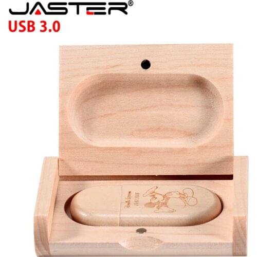 JASERT 2 in 1 wooden flash drive USB 3.0 pen drive 64GB flash drive 4GB 8GB 16GB 32GB 128GB memory stick Customizable logo