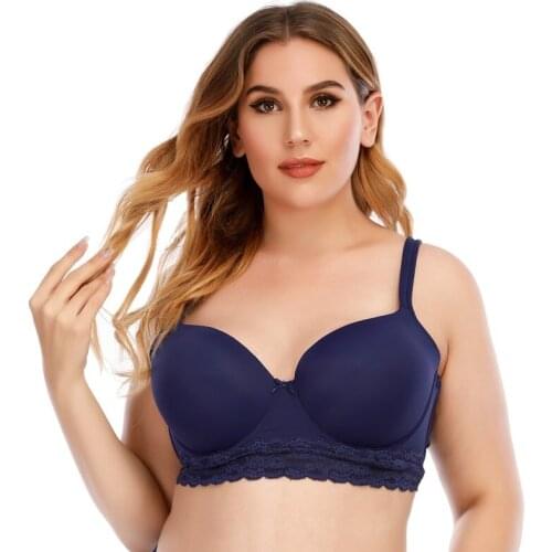 Women Sexy lace underwear set lingerie set Big Size Plus Size Bra Underwire for Big Breast C D E cup and panty set bralette