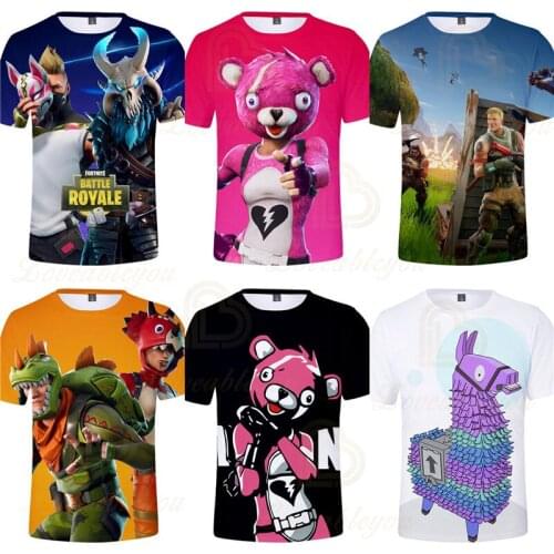 Battle Royale New Summer Boys T Shirt Fortnite Childrens Clothing Printed Short Sleeve T-Shirt for Boy Girls Top Clothes