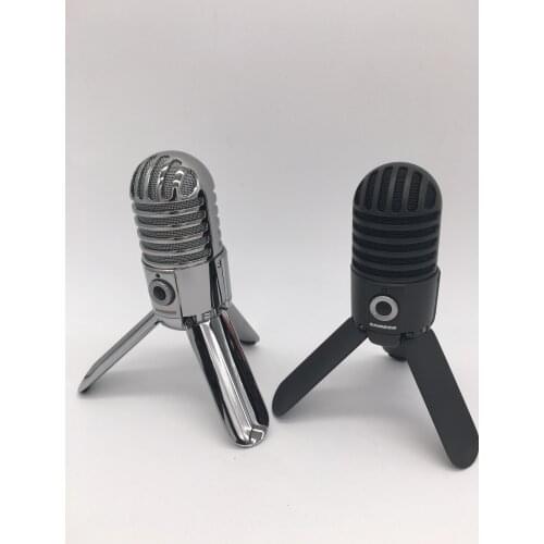 Promotion Original Samson Meteor Mic USB Studio Recording Microphone Fold-back with USB Cable Carrying Bag for computer network