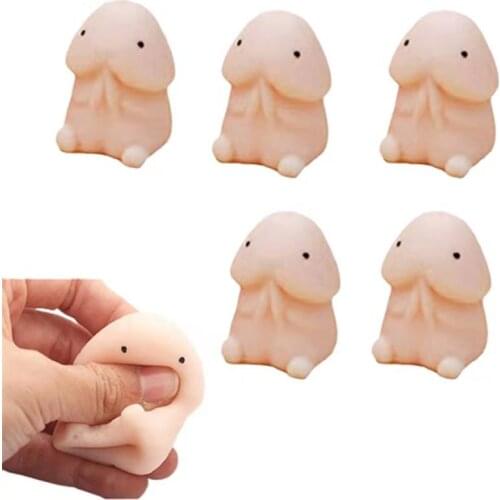 6 Pcs Dingding Squishy Focus Squeeze Cute Funny Anti-stress Toys 3D Touch Hand Mochi Mimi Toys Ball Adult Stress Toy Decor