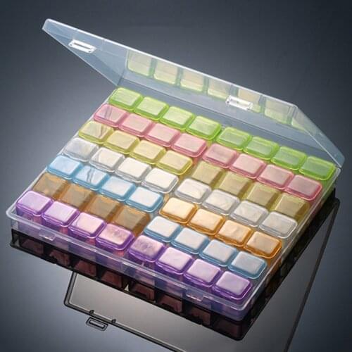 Diamond Painting Tools Kits with 56/28 Grids Plastic Storage Box Accessories Tool Sets for Diamond Painting Embroidery Sale