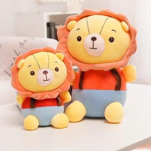 25/35cm Good Quality Cute Sitting Lion King Plush Toy Cartoon Stuffed Animal Doll Soft Pillow Childlren Baby Christmas Gift