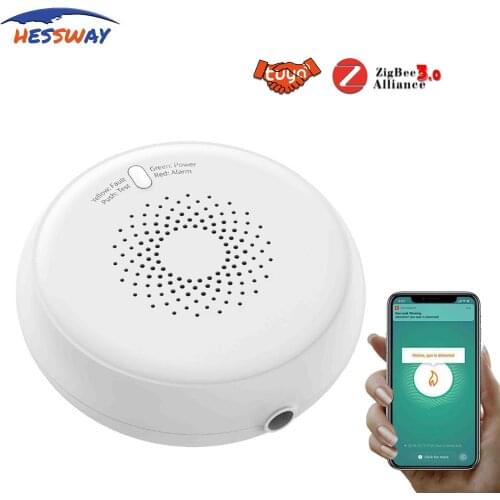 12V Compatible Tuya Zigbee gateway Natural Gas Leak Detector Alarm for Bridge TUYA smart device Alarm System