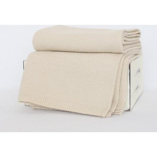 Knitted Newborn Posing Fabric Backdrop Photography props To cover beanbag Baby Swaddle Blanket Background Layer Photo Props