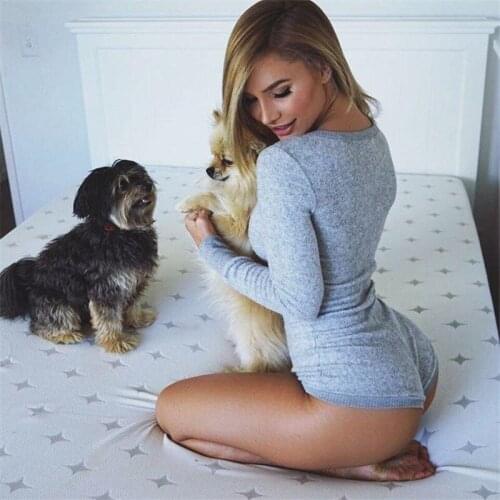 Sexy Bodysuits Women Deep V-Neck Bodycon Slim Fit Rompers Short Jumpsuit Skinny Jersey Leotard Body Tops