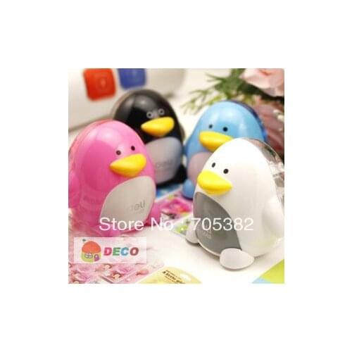 1PC Kawaii penguin pencil sharpener Cartoon pencil cutter Office accessories School supplies(SS-4708)