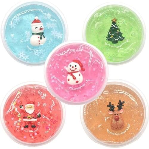 60ML Clear Clay Plasticine Crystal Scented Clay Child Anti-stres Toy Christmas Gift