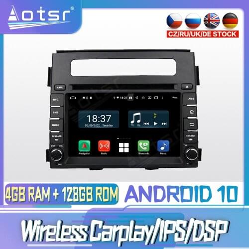 Android 10 PX6 128G For KIA SOUL 2011 2012 Carplay DVD GPS Navigation Auto Radio Stereo Video Multimedia Player HeadUnit 2din