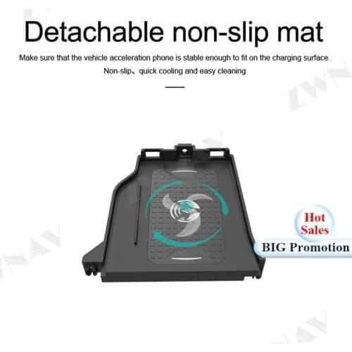 QI Car Wireless Charger Quick Charge For Toyota LAND CRUISER 2014-2018 for Iphone XR for Huawei P30 Infrared Sensor Phone Holder