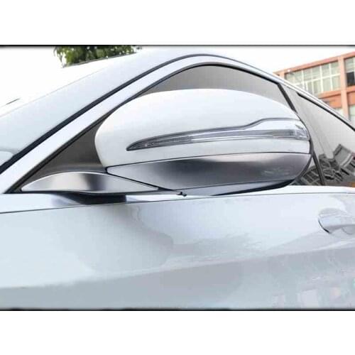 Car-Styling For Mercedes Benz C Class W205 2015-2017 Rearview Mirror Decorative Cover Trim Sticker Strips Auto Accessories