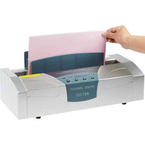 Electric Hot Melt Glue Binding Machine Sealing Text Tenders Paper Binding Machine Intelligent Control Binding Machine