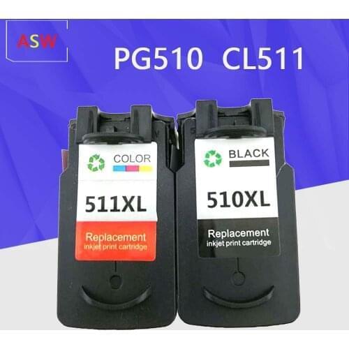 ASW PG510XL CL511XL Compatible canon PG510 CL511 Ink Cartridge For PIXMA IP2700 MP230 MP240 MP250 MP260 MP270 MP280 printer