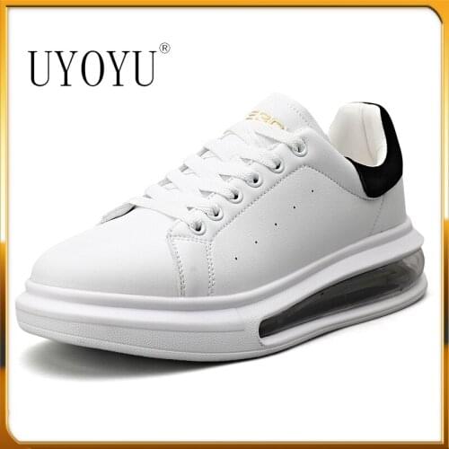 Couple Fashion Full Air Cushion Women 2021 Striped Casual Genuine Leather Casual Shoes Woman Glitter Sneakers zapatos de hombre