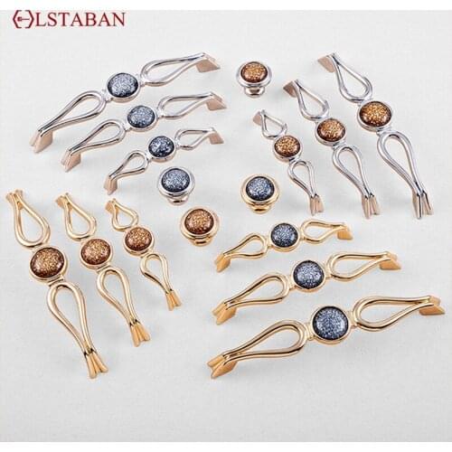 LSTABAN European-Style Modern Minimalist Cabinet Bookcase Wardrobe Door Zinc Alloy 128mm Single Hole Light Luxury Hollow Handle