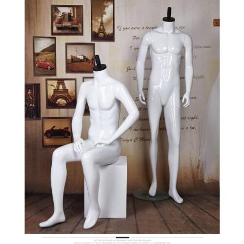 Best Quality Male Mannequin Headless Mannequin Full White Model On Promotion