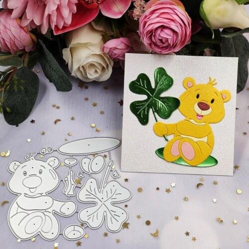 Bear Metal Cutting Dies Stencil Scrapbooking DIY Album Stamp Paper Card Mold Emb M17D