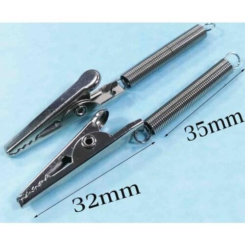 10-30 PCS Silver Alligator Clips with Teeth Alligator Clamps Roach Clips Single Prong Alligator Photo Clips Single Prong