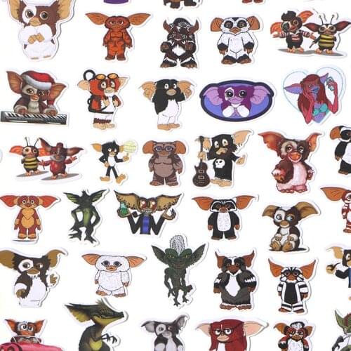 66 Pcs/Lot Gremlins Stickers for Car Laptop PVC Bicycle Backpack Home Decal DIY Waterproof PVC Toy Stickers