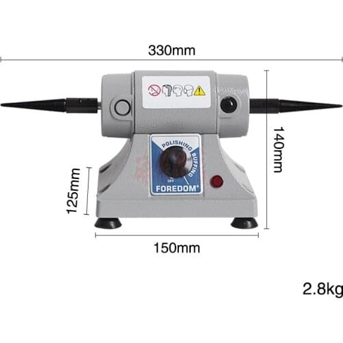 Desktop cloth wheel polishing machine Small high-power adjustable speed double head grinder Polishing machine wheel polishing