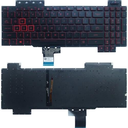 NEW Laptop US Keyboard for Asus FX80 FX504 FX80G FX80GD FX504G FX504GD FX504GE Backlit Keyboard