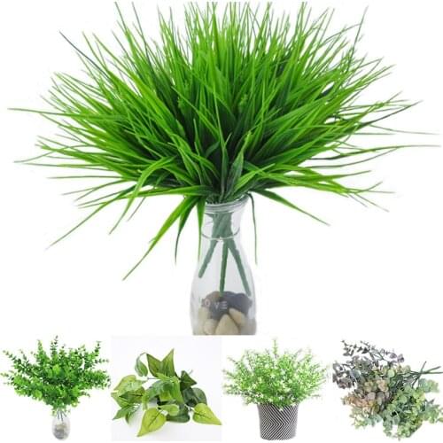 New Artificial Shrubs Creative Decorative Artificial Plant Ferns Simulation Plant Plastic Flower Fern Wall Material Accessories