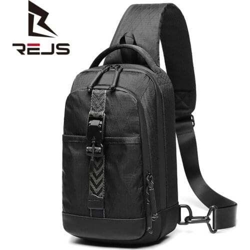 REJS LANGT 2021 New Fashion Crossbody for Men Anti-Theft Shoulder Sling Bag Female Oxford Waterproof Messenger Pack Korean Bag