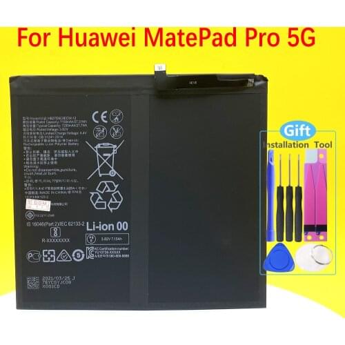 New Original 7250mAh Battery For Huawei MatePad Pro 5G MRX-W09 MRX-W19 MRX-AL19 MRX-AL09 HB27D8C8ECW-12 High Quality