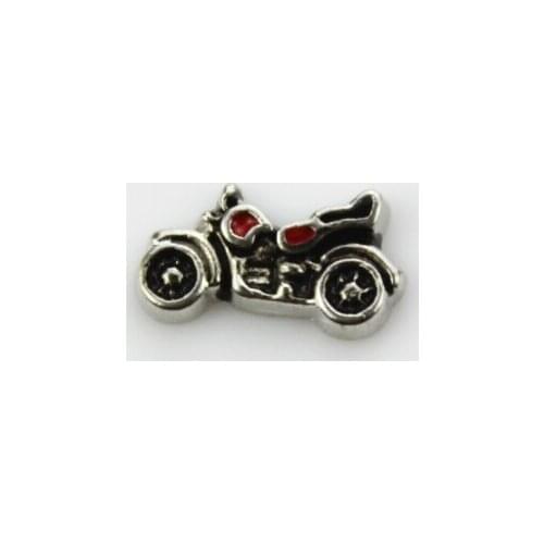 Hot selling 50pcs/lot motorcycle floating charms living glass floating memory lockets