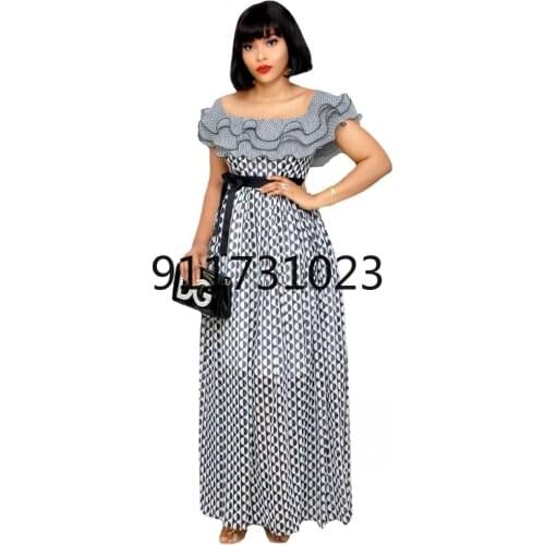 S-5XL Plus Size African Dresses For Women 2021 Africa Clothes Dashiki Grand Bubu Robe Africaine Femme Bazin Party Africa Dress