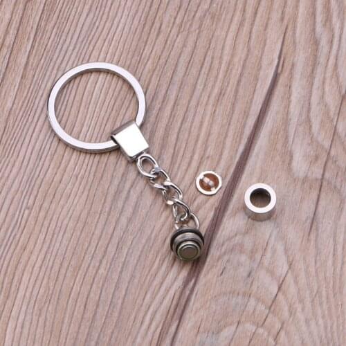 Crystal Key Chain LED Light Keychain Luminated Keyring Pendant DIY Resin Epoxy Accessories for Jewelry Making T84A