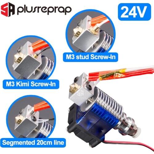 V6 J-head 24V All metal Hotend Wade or Bowden Extruder Heater Thermistor Fan Nozzle Heat sink for 1.75/ 3mm 3D Printer Part